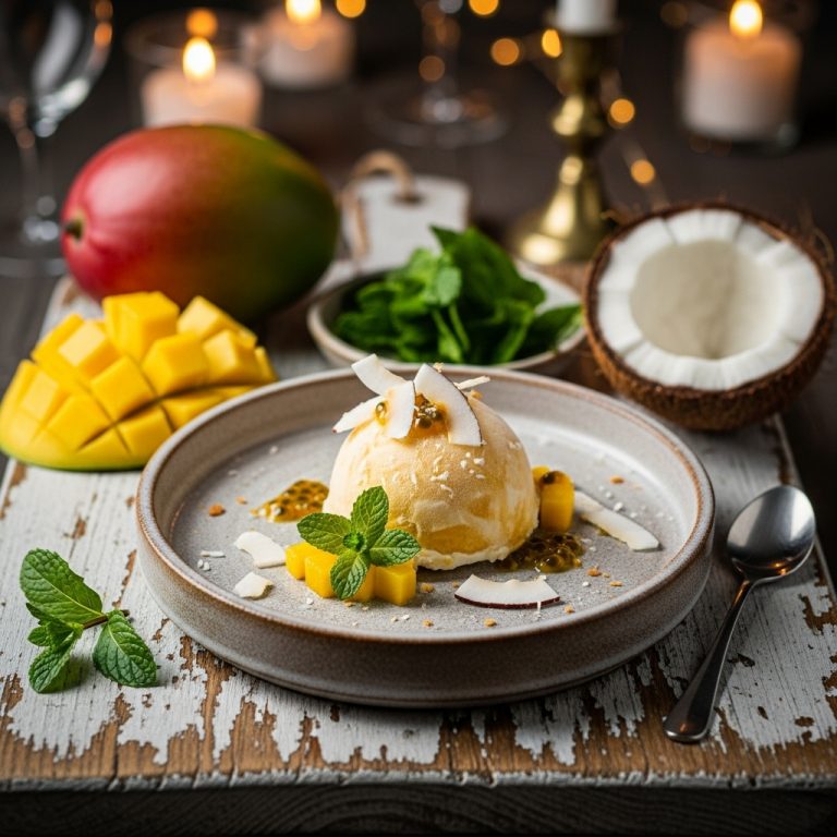 Caribbean Frozen Mango Coconut Paleo Delight