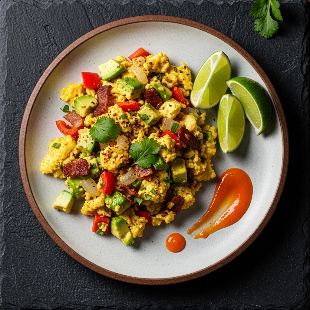 Caribbean Keto Breakfast Scramble Delight: A Mouthwatering Low-Carb Oasis for the Soul!