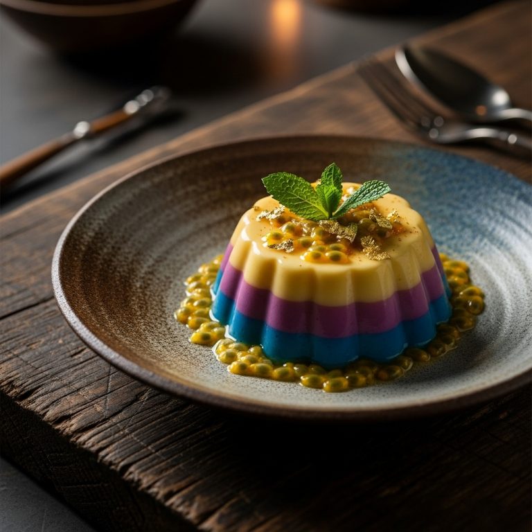 Caribbean Tropical Twilight Panna Cotta