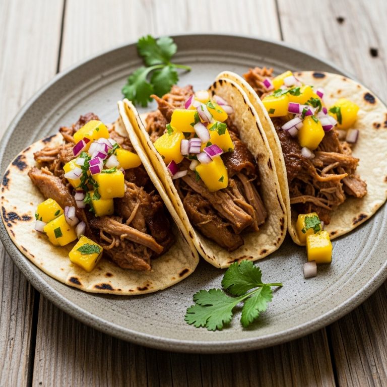 Carnitas Copycat Street Tacos with Mango Salsa