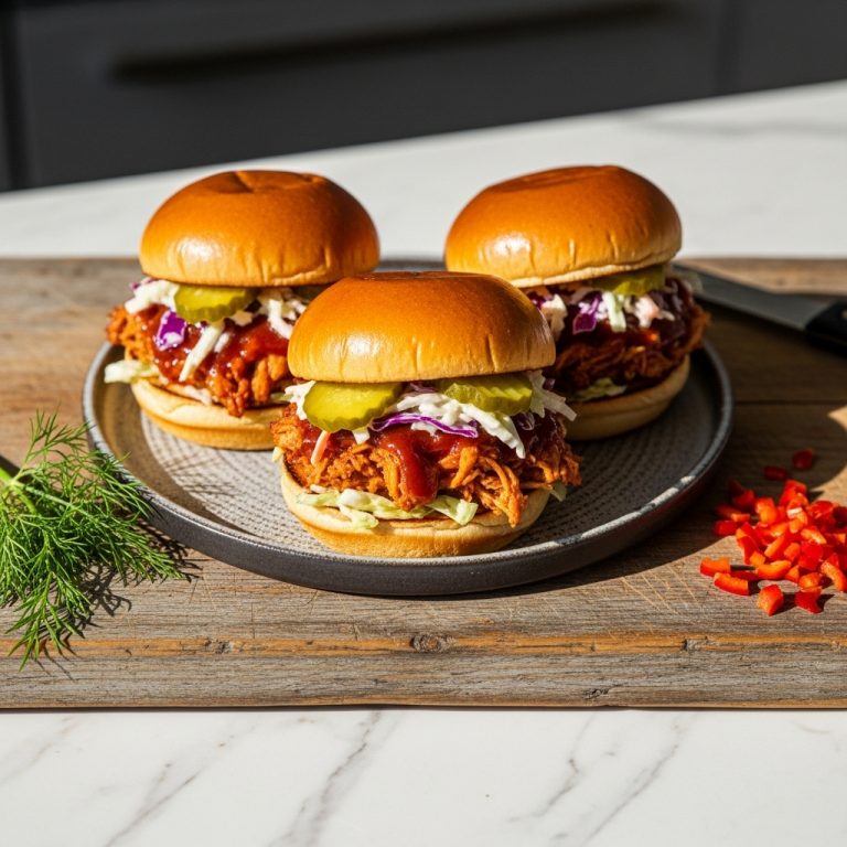 Carolina-Style Smoky BBQ Chicken Sliders