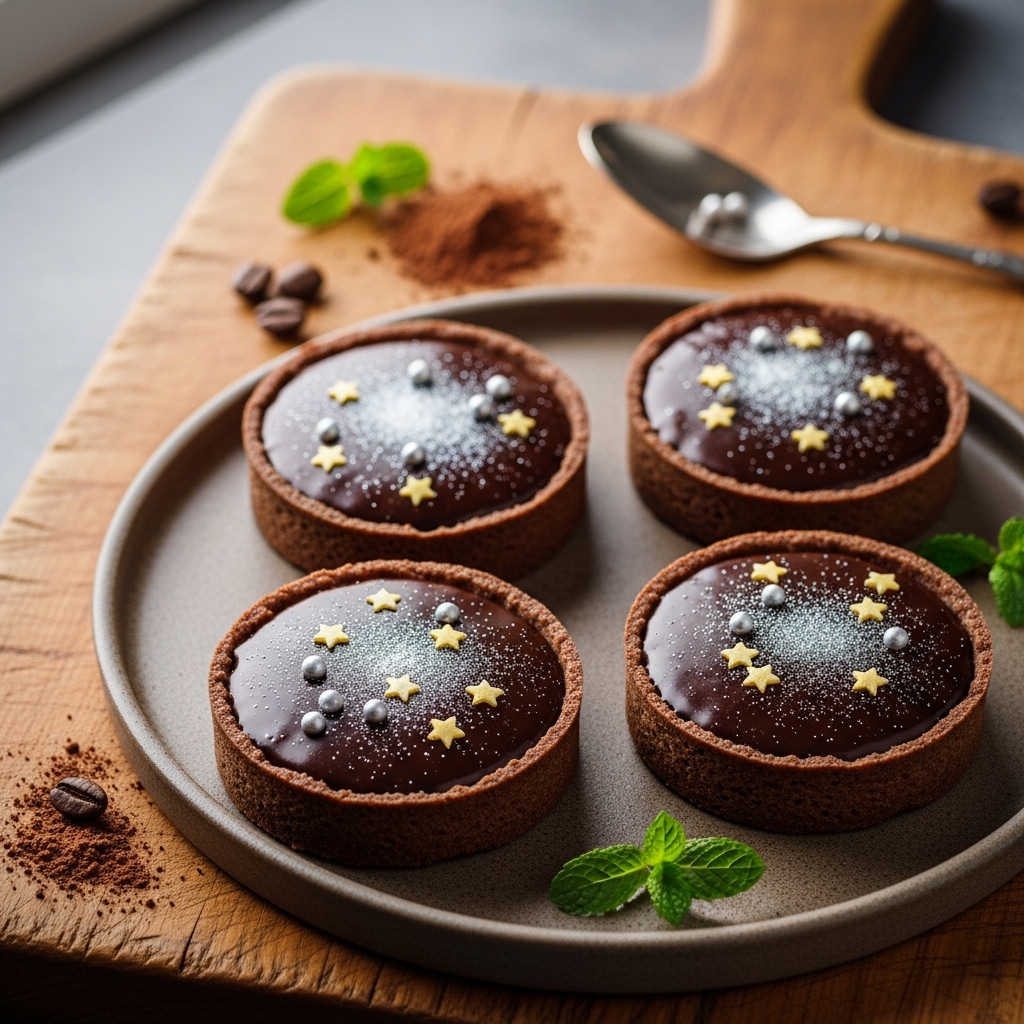 Celestial Chocolate Mousse Tartlets