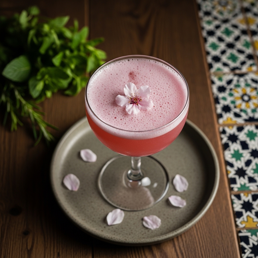 Cherry Blossom Fizz: A Serenade of Sakura in a Glass