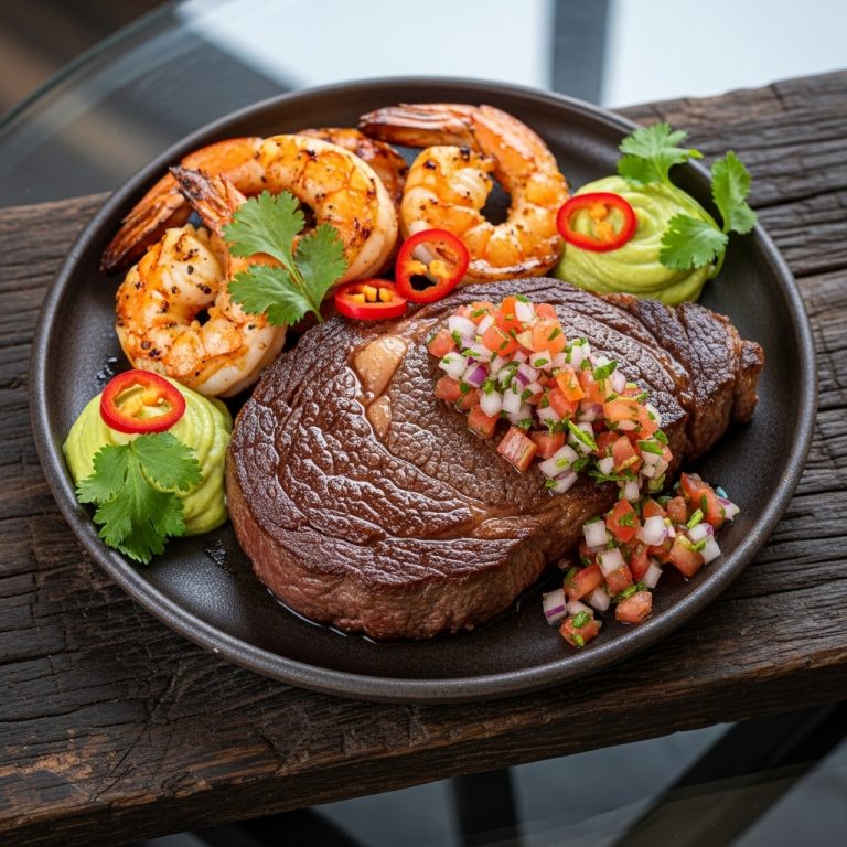 Chilean Seafood Surf & Turf Steak Dinner – Paleo Recipe