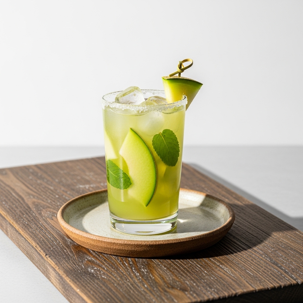 Chilled Bliss of Honeydew Mocktail