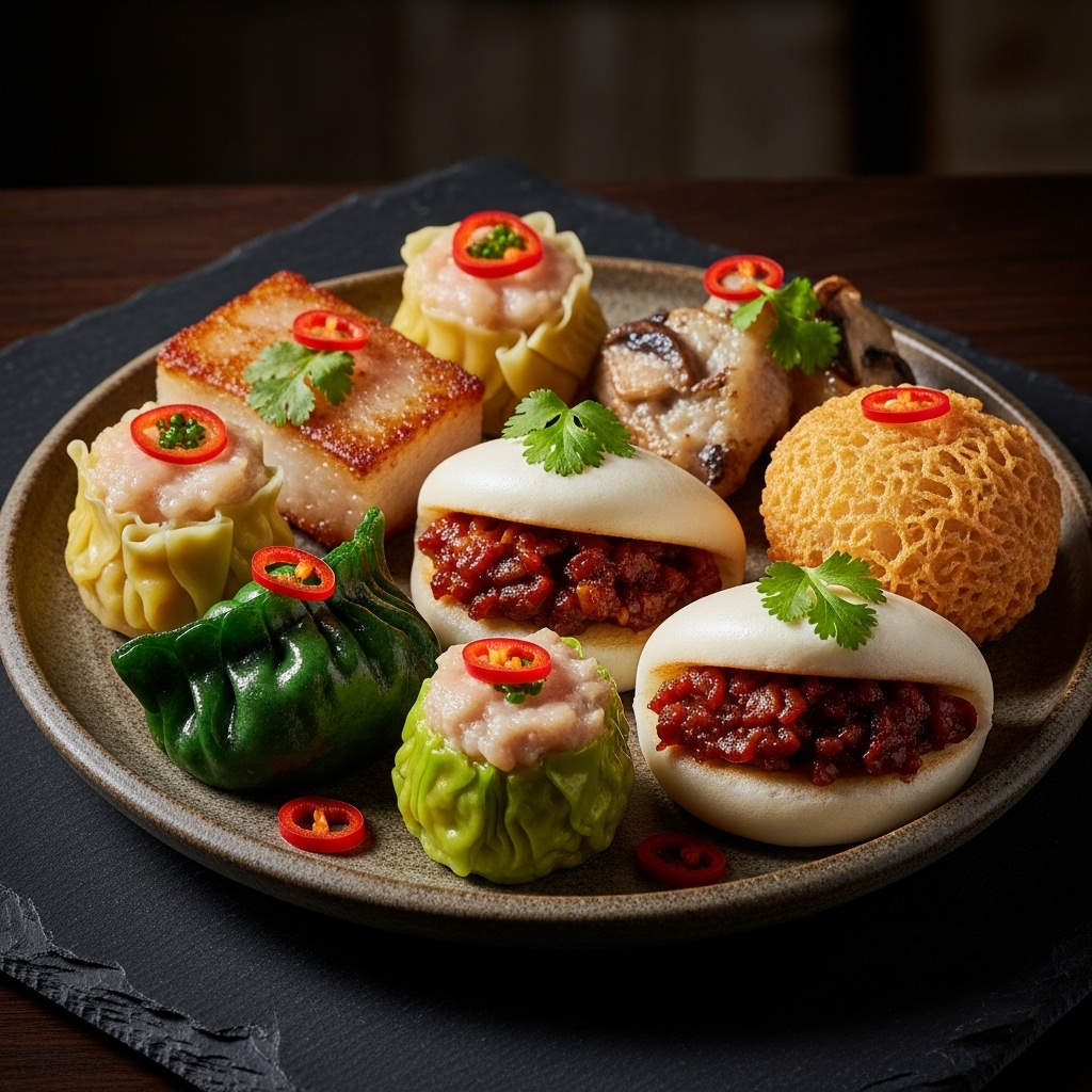 Chinese Vegetarian Dim Sum Delights: A Symphony of Textures and Flavors