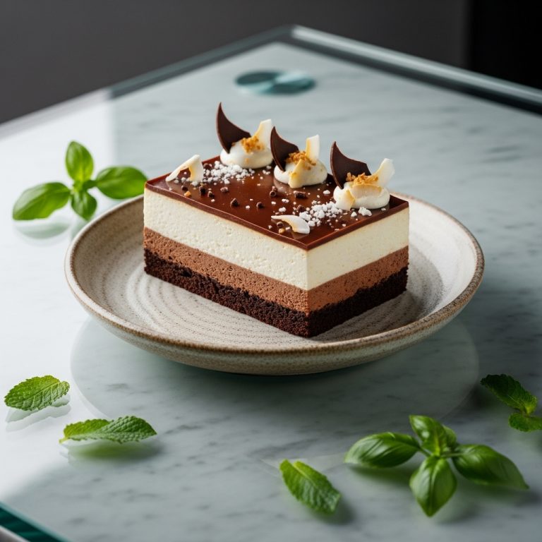 Choco-Coconut Keto Mousse Cake