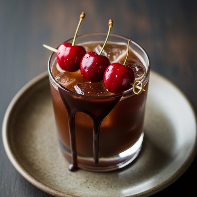 Chocolate Cherry Bliss Cocktail