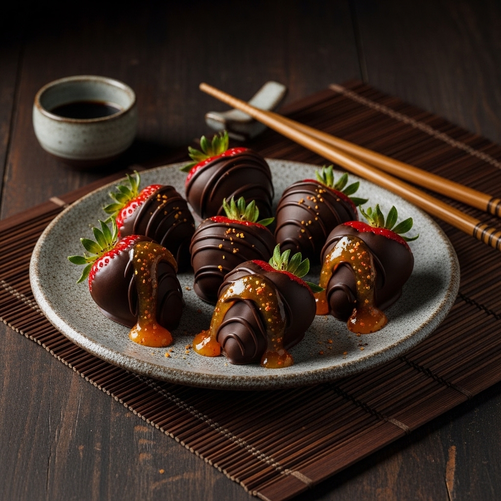 Chocolate-Dipped Strawberries with Spiced Orange Dip