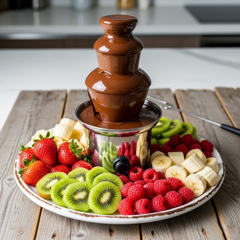Chocolate Fondue with Fresh Fruits