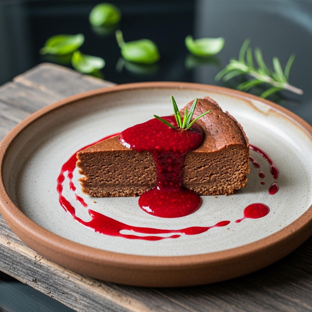 Chocolate Hazelnut Torte with Raspberry Coulis – A Paleo Delight