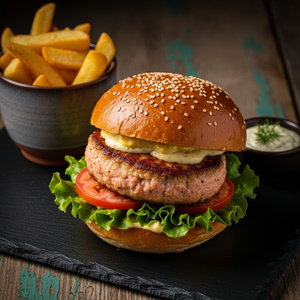 Cinema City Copper River Salmon Burger