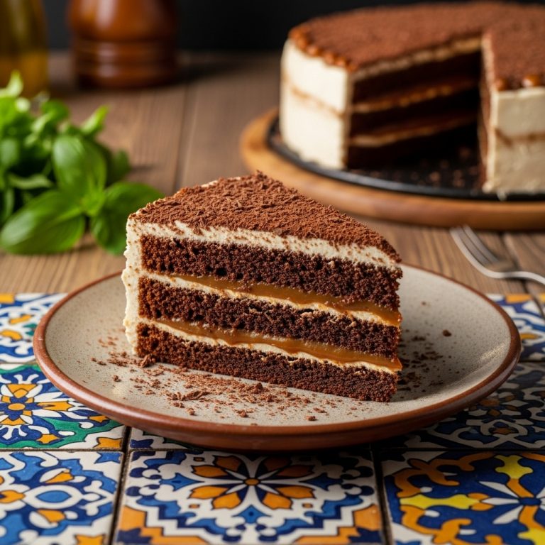 Cinematic Argentinian Dulce de Leche Torta Caprese