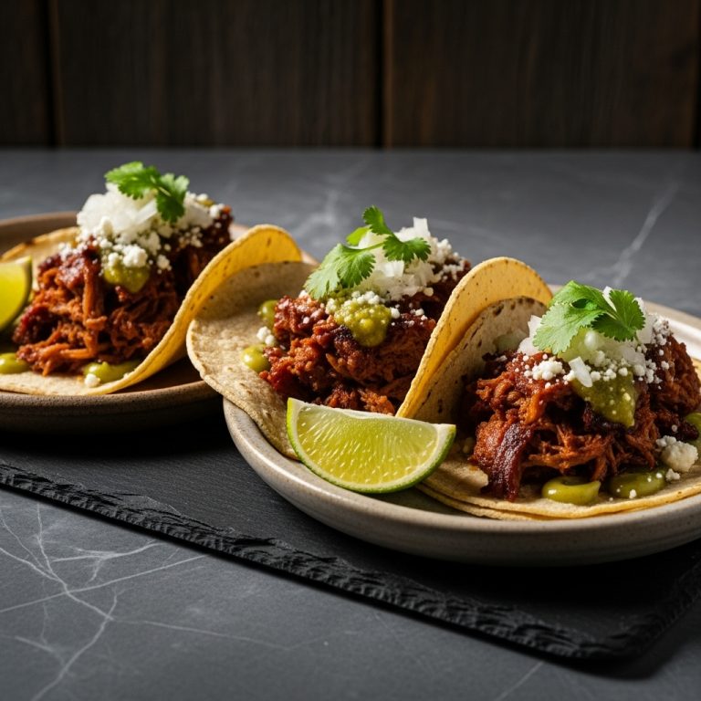 “Cinematic BBQ Carnitas Tacos”