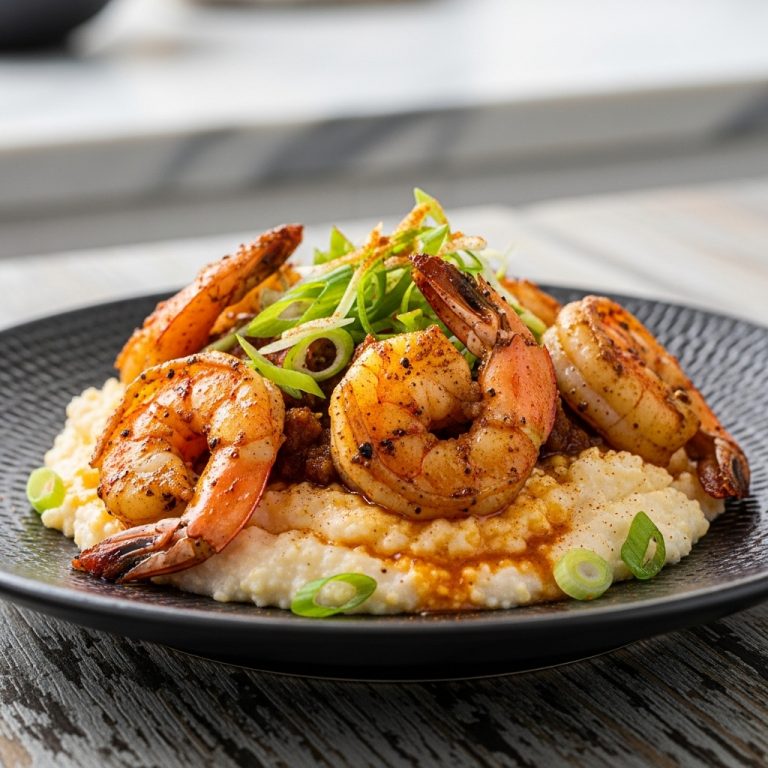 “Cinematic Gluten-Free Cajun Shrimp & Grits Breakfast: A Sensory Feast”