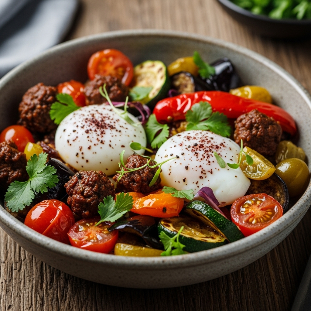 Cinematic Israeli Breakfast Bowl for Paleo Dieters: A Savory Journey