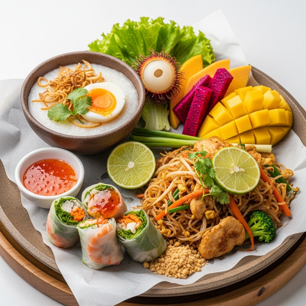 Cinematic Thai Gluten-Free Breakfast Feast: A Sensory Experience