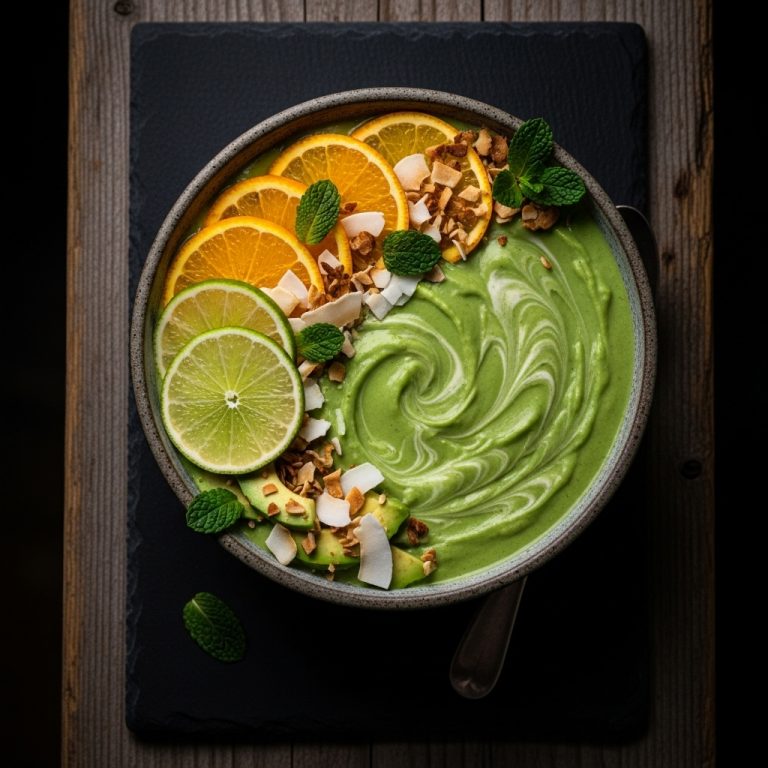 Citrus Avocado Smoothie Bowl