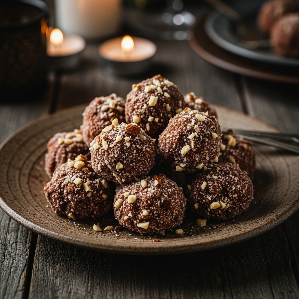 Cocoa-Almond Churro Bites