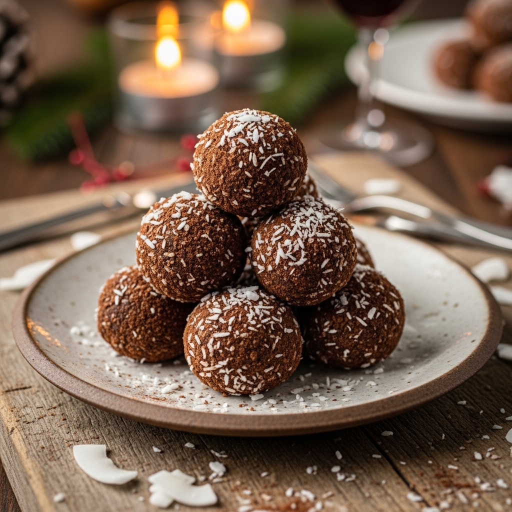 Cocoa-Coconut Bliss Bites: A Vegan Delight