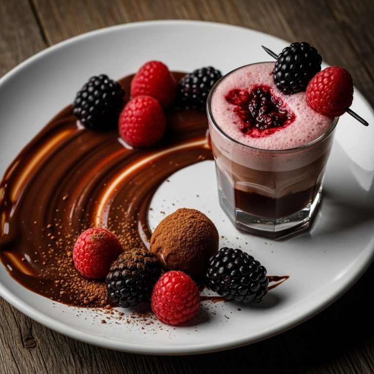 Cocoa Dreams Mocktail – A Symphony of Chocolate and Berry Indulgence