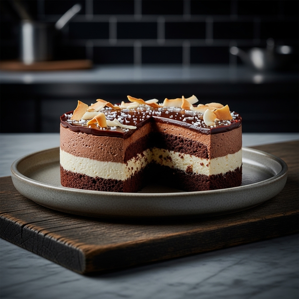 Coconut-Chocolate Fusion Torte