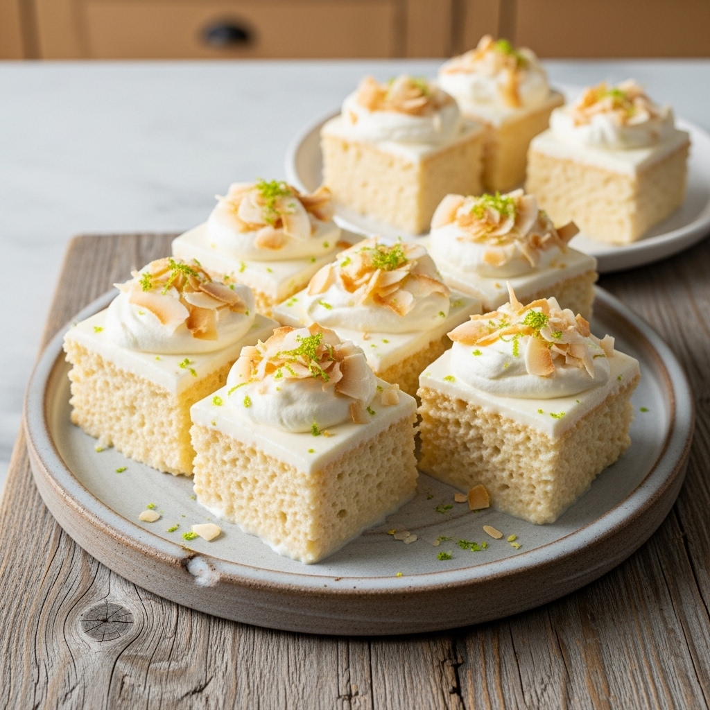 Coconut-Cream Tres Leches Squares