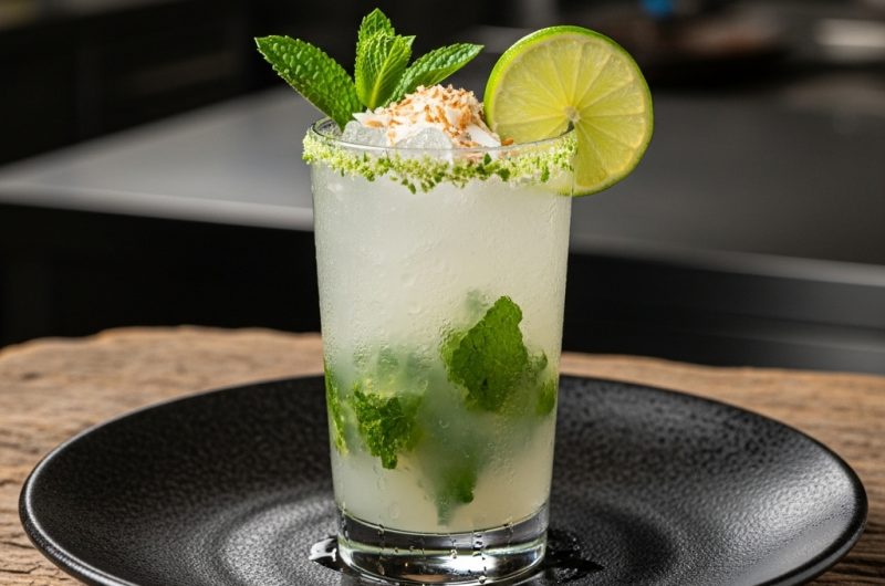 Coconut-Lime Mojito Mocktail