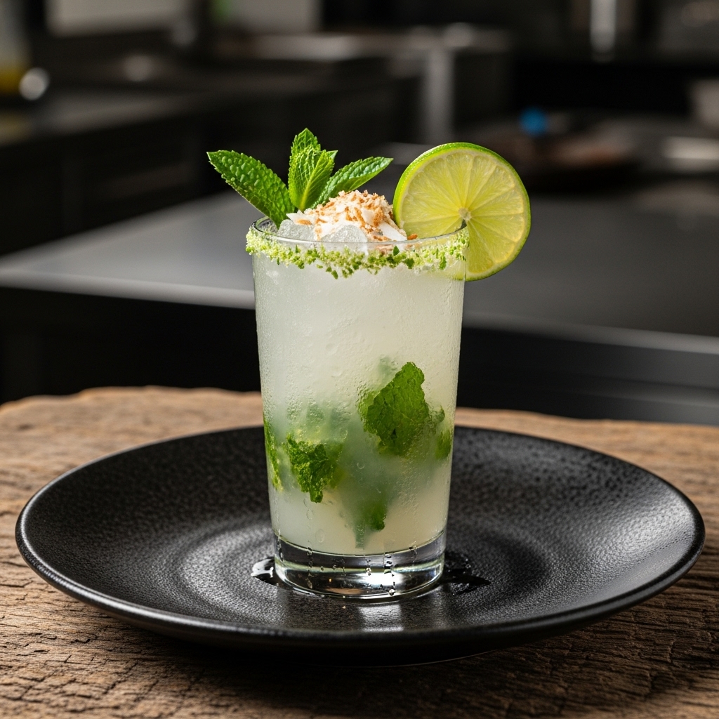 Coconut Lime Mojito Mocktail