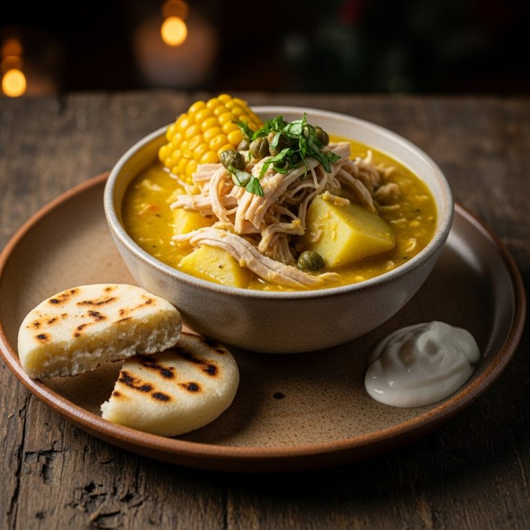 Colombian Ajiaco Brunch Bowl with Gluten-Free Arepas – A Mouthwatering Fusion of Flavors!