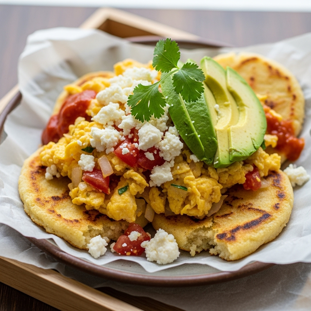 “Colombian Arepa Breakfast Bowl: A Delightful Start to Your Day!”