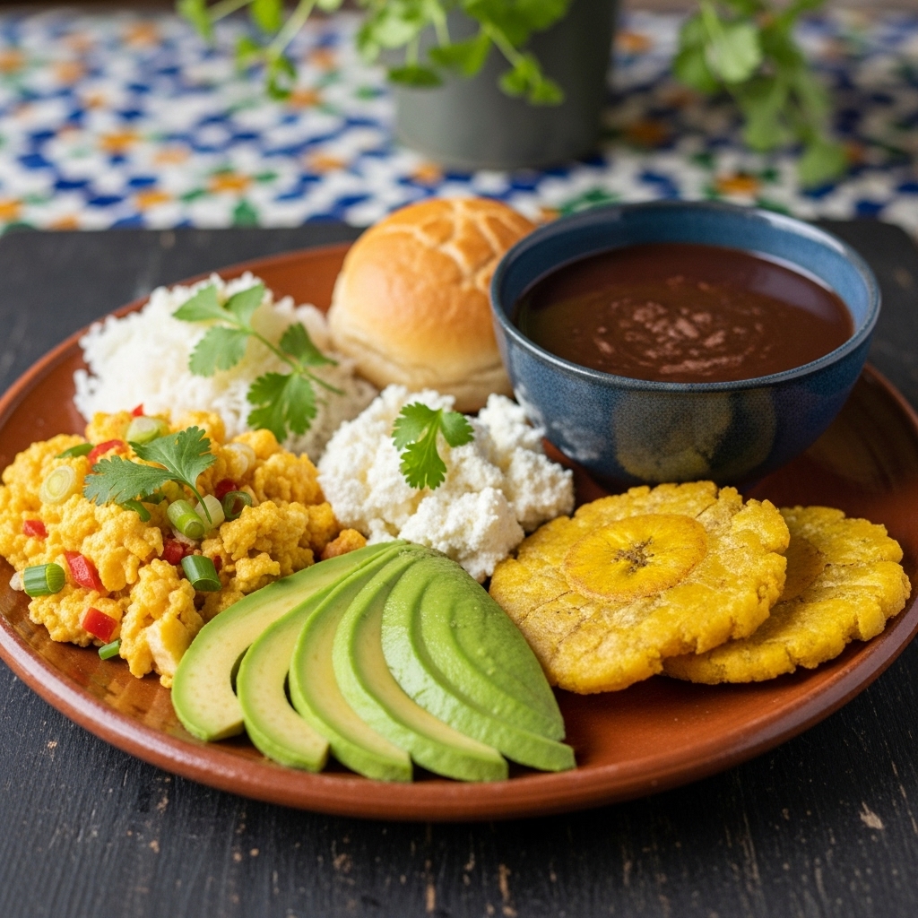 Colombian Breakfast Delight: A Vegetarian-Friendly Feast for the Senses