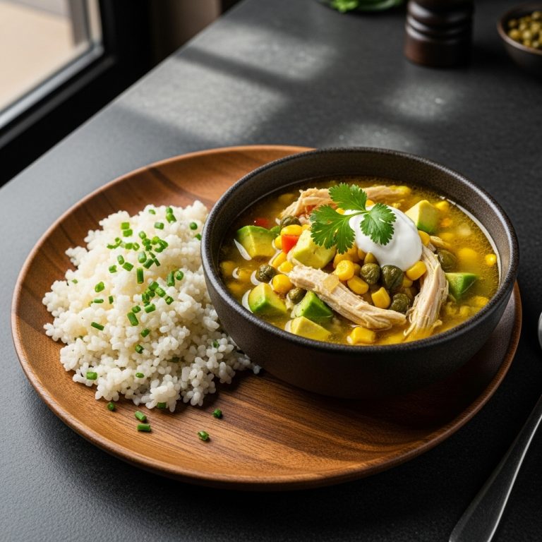 Colombian Brunch Delight: Paleo Ajiaco De Pollo with Coconut Cauliflower Rice