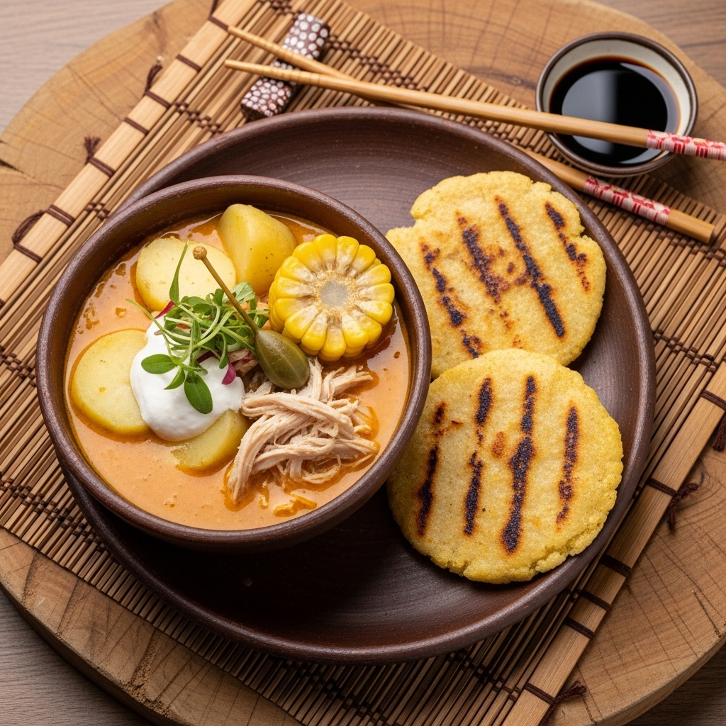 Colombian Lunch: Paleo Ajiaco de Pollo & Arepas Recipe