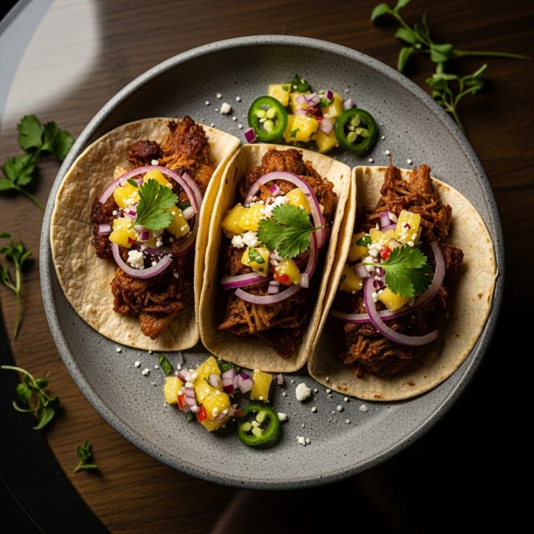 Copycat Carnitas Tacos with Pineapple Salsa