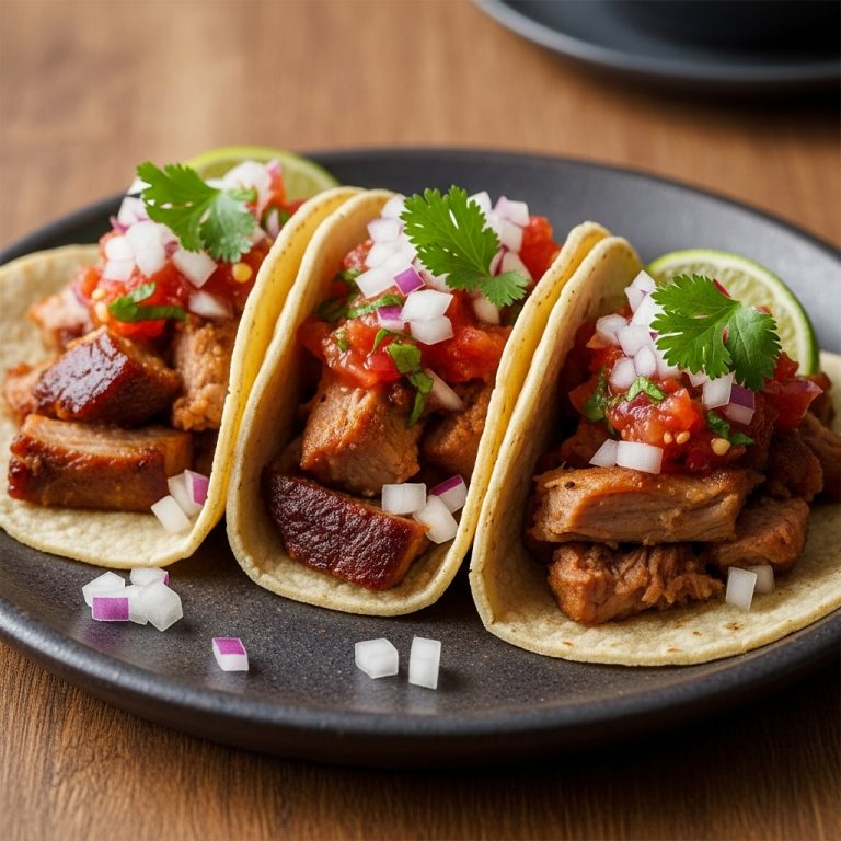 Copycat Carnitas Tacos with Smoky Chipotle Salsa