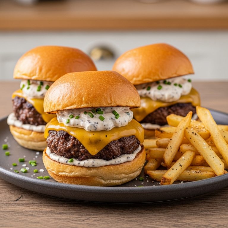 Copycat Kobe Beef Sliders with Truffle-Garlic Aioli