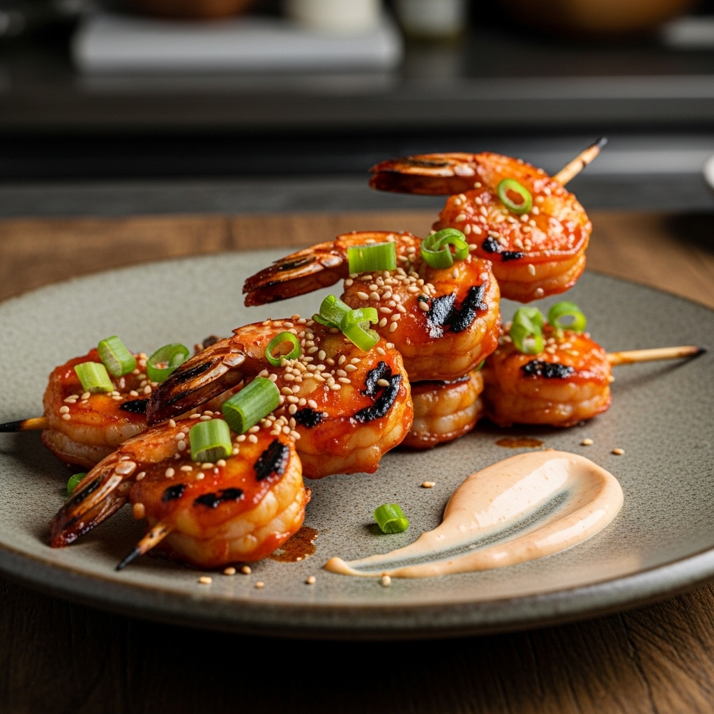 Copycat Restaurant Appetizer: Firecracker Shrimp Skewers