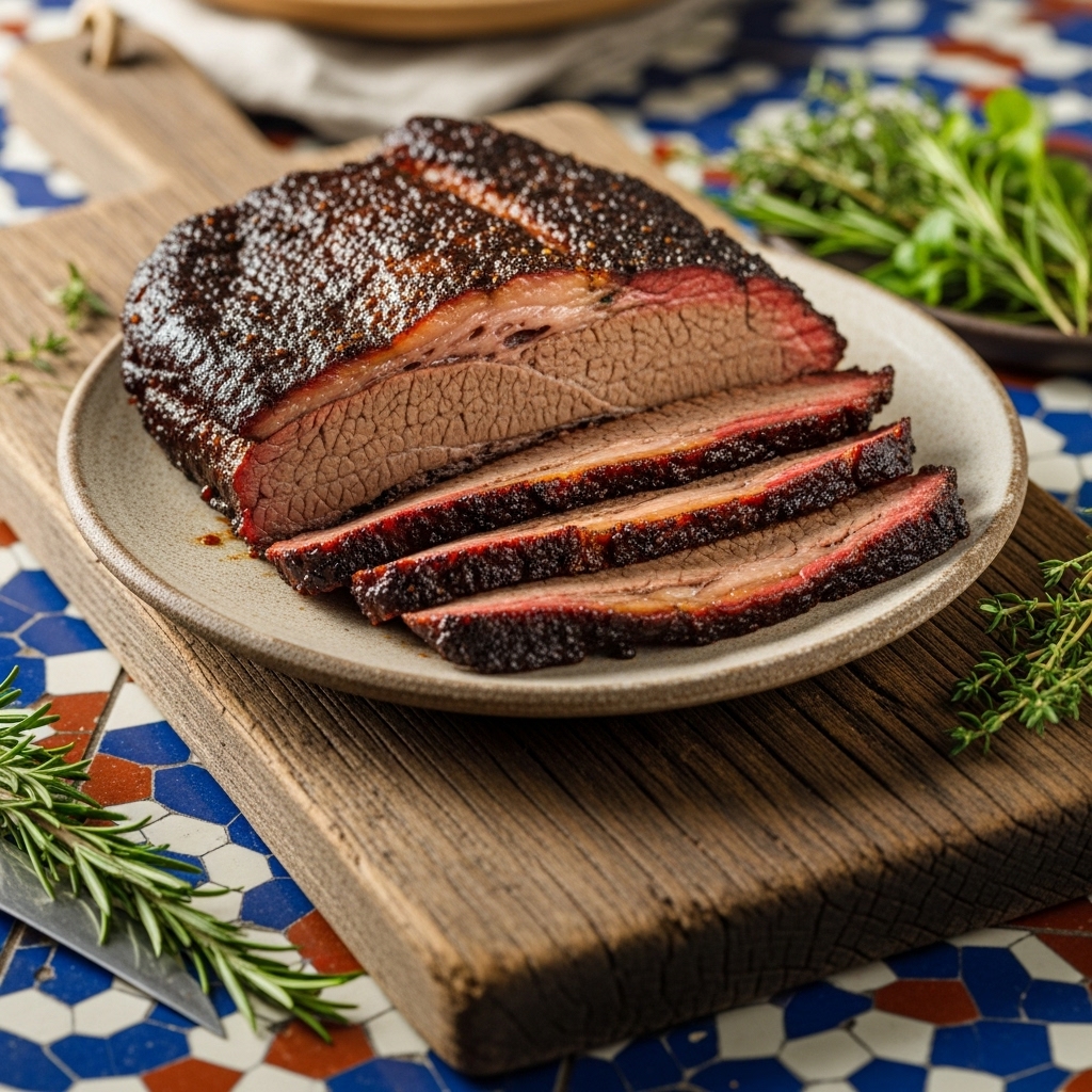 Copycat Restaurant BBQ Smoked Beef Brisket