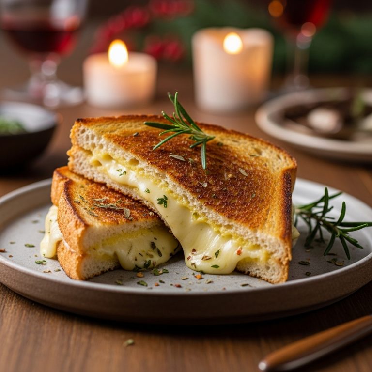 Copycat Restaurant Classic Grilled Cheese Sandwich with Secret Herb Butter