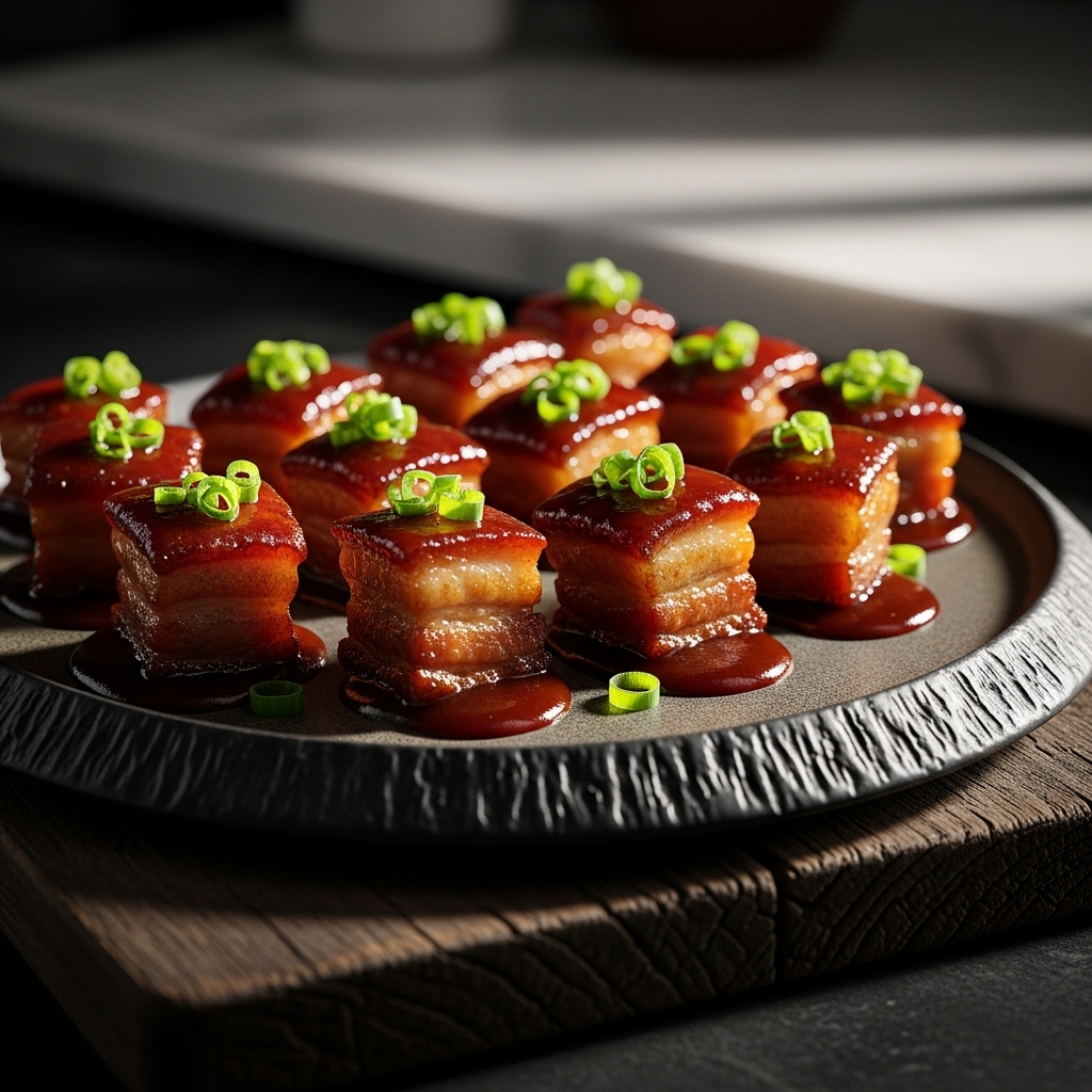 Copycat Restaurant Crispy BBQ Pork Belly Bites