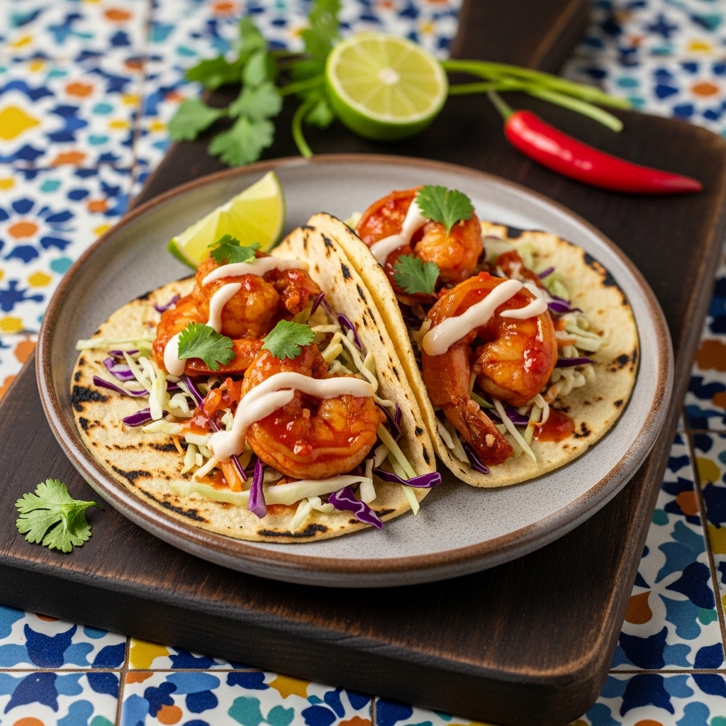 Copycat Restaurant Dinner – Firecracker Shrimp Tacos
