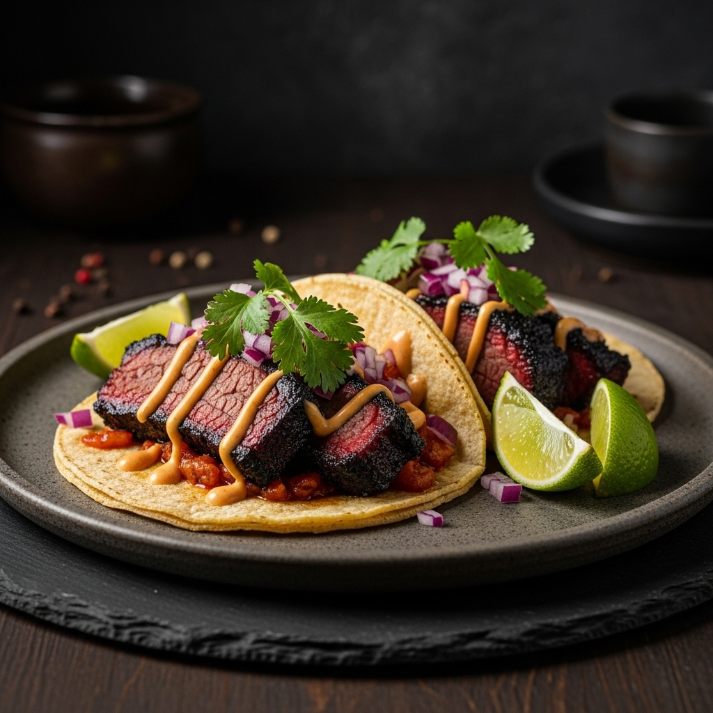 Copycat Restaurant Dinner: Sizzling BBQ Beef Brisket Tacos