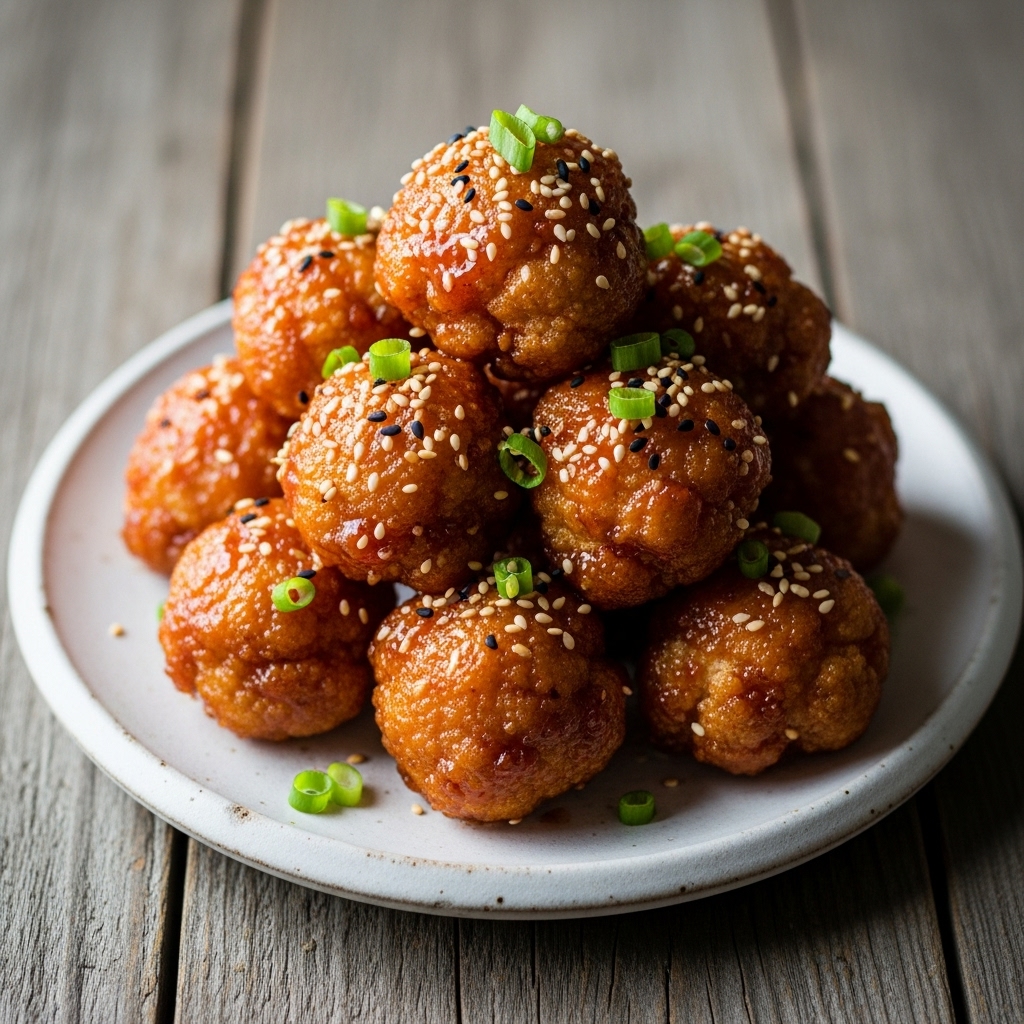 Copycat Restaurant Lunch – Crispy Korean Fried Cauliflower Bites