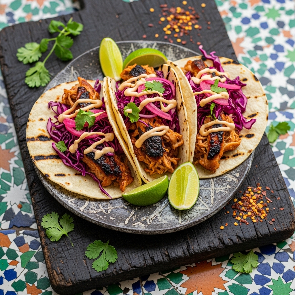 Copycat Restaurant Lunch: Smoky BBQ Chicken Tacos