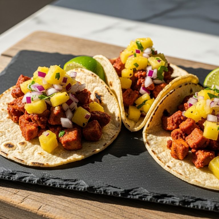 Copycat Restaurant Street Tacos with Grilled Pineapple Salsa