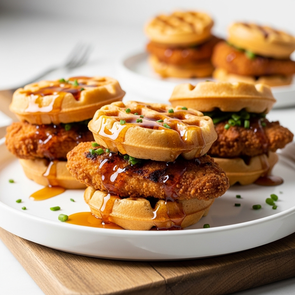 Copycat Southern Street-Food Grilled Chicken & Waffle Sliders