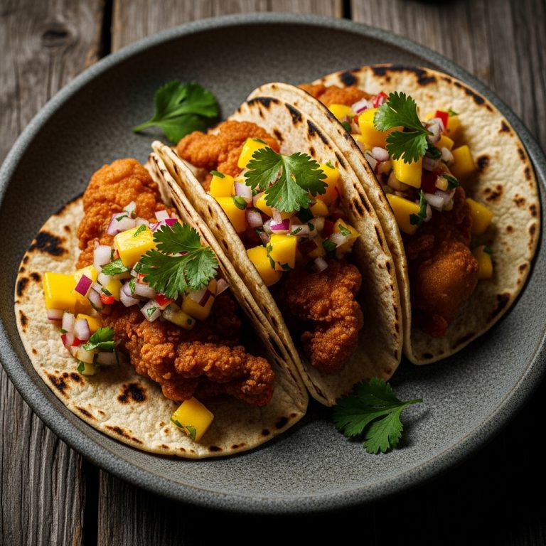 Copycat Street Food Classic – Crispy Chicken Tacos with Mango Salsa