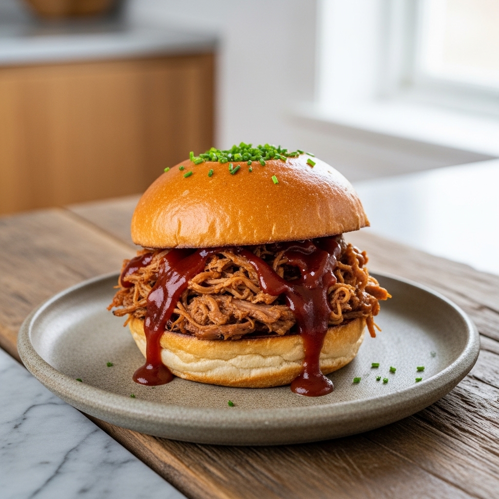 Copycat Street-Food Sensation BBQ Pulled Pork Sandwich