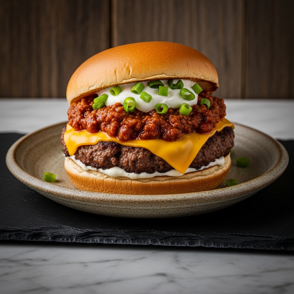 Copycat Taco Bell Firehouse Chili Burger